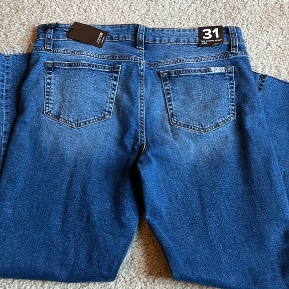 Joe’s Jeans Lara Mid Rise Raw Hem straight ankle jean denim blue pants size 31 - Picture 8 of 9